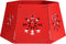 House of Seasons Kerstboomrok - L50,5 x B41 x H26 cm - Metaal - Rood