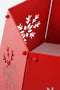 House of Seasons Kerstboomrok - L50,5 x B41 x H26 cm - Metaal - Rood