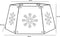 House of Seasons Kerstboomrok - L58 x B50,5 x H26 cm - Metaal - Rood