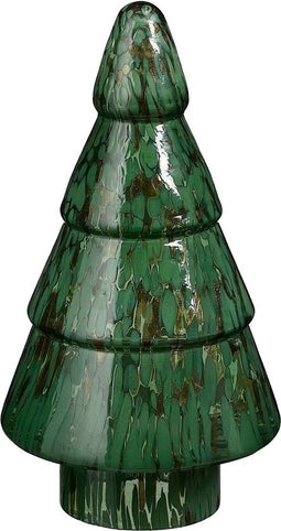 House of Seasons Kerstdecoratie Boom - H31 x Ø16 cm - Glas - Groen