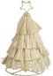 House of Seasons Kerstdecoratie Boom - H44 x Ø25 cm - Jute - Beige