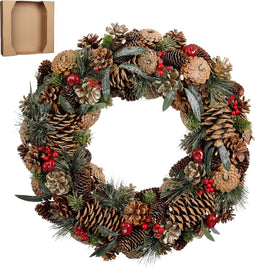 House of Seasons Kerstkrans - Ø50 cm - Groen