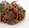 House of Seasons Kerststuk met Theelichthouder - L54 x B17 x H9 cm - Groen