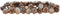 House of Seasons Kerststuk met Theelichthouders - L54 x B17 x H10 cm - Perzik