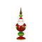 House of Seasons Kerstversiering Santa - 11x11x33.5 cm - Polyresin - Rood