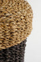 House of Seasons Opbergmand - Set van 2 - H45 x Ø30 cm - Zeegras - Donkerbruin