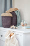 House of Seasons Opbergmand - Set van 2 - H45 x Ø30 cm - Zeegras - Donkerbruin