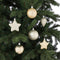 House of Seasons Plastic Kerstballen Set met Piek - 40 Stuks - Ø8 cm - Champagne