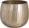 House of Seasons Rista Bloempot - 17x17x14 cm - Aluminium - Champagne