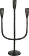 House of Seasons Stretto Kandelaar - L21 x B10 x H41 cm - Zwart