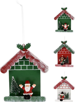 House With Xmas Figurine 13 cm