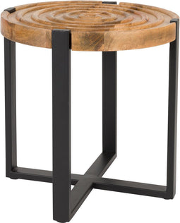 Housecraft Living Buz Bijzettafel Rond 40 cm Mangohout - Bruin