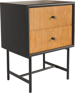 Housecraft Living Coztilla Bijzettafel/ Nachtkastje Zwart/ Bruin