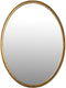 Housecraft Living Matz Spiegel/ Wandspiegel Ovaal 60x80 cm Metaal Goud