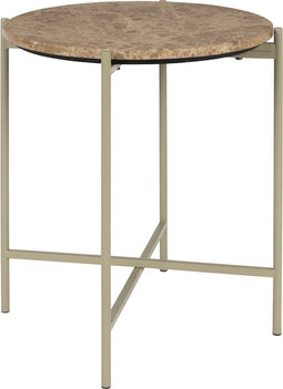 Housecraft Living Tooz bijzettafel Rond 40 cm Marmer Beige