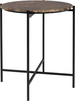 Housecraft Living Tooz bijzettafel Rond 45 cm Marmer Bruin