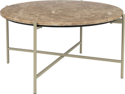 Housecraft Living Tooz bijzettafel Rond 60 cm Marmer Beige