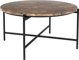 Housecraft Living Tooz bijzettafel Rond 60 cm Marmer Bruin