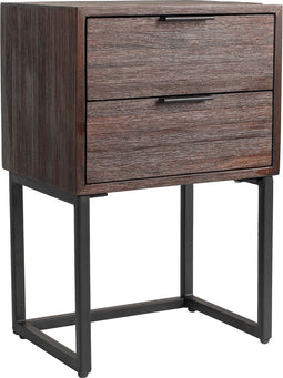 Housecraft Living Webster Bijzettafel/ Nachtkastje Teak Hout Bruin