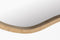 Housecraft Living Zem Spiegel/ Wandspiegel Organisch Bamboehout 60x55 cm - Beige