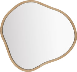 Housecraft Living Zem Spiegel/ Wandspiegel Organisch Bamboehout 77x65 cm - Beige