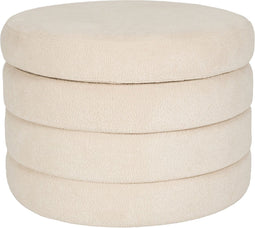 Housecraft Living Zuma Poef met opbergruimte Bouclé Beige