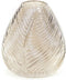 HouseVitamin blad vaas | Shiny grijs | Medium | 13 x 13 x 15 cm