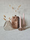 HouseVitamin blad vaas | Shiny grijs | Medium | 13 x 13 x 15 cm