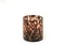 Housevitamin Luipaard Glazen Waxine / Theelichthouder - Ø10 cm - Hoogte 11 cm - Leopard Print