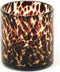 Housevitamin Luipaard Glazen Waxine / Theelichthouder - Ø10 cm - Hoogte 11 cm - Leopard Print