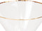 Housevitamin Martini Glas - Gouden Rand - Eyecather - set van 2 stuks - 12x12x18,5cm.