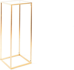 Housevitamin Metalen Podium Tafel - Goud - 30x30x80cm - Trendy en Stijlvol