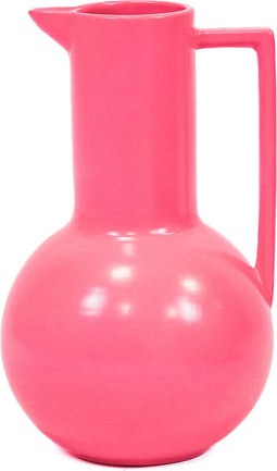 Housevitamin Romeinse Kruik Vaas - Dopamine Neon Roze 17,5x17,5x27,5cm - Interieuraccessoire