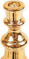 Housevitamin Schaak Kandelaar - Minimalistisch Interieuraccessoire - 9x9x23 cm Goud