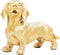 Housevitamin TECKEL BEELD - Who Let The Dogs Out? Woof Woof Woof! - Polyresin - 35x23x19cm Goud