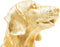 Housevitamin TECKEL BEELD - Who Let The Dogs Out? Woof Woof Woof! - Polyresin - 35x23x19cm Goud