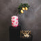 Housevitamin Vaas - Bloemenvaas Lippen - Keramiek - Licht Roze/ Fluor Roze - 17x17x27cm