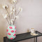 Housevitamin Vaas - Bloemenvaas Lippen - Keramiek - Mintgroen/Fluor Roze - 17x17x27cm - Design - Eyecatcher