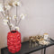 Housevitamin Vaas - Bloemenvaas Lippen - Keramiek - Rood - 17x17x27cm Design - Eyecatcher