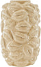 Housevitamin - Vaas - Bloemenvaas Lippen - Zand kleur - Design - Eyecatcher - Keramiek - 17x17x27cm.