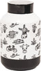 Housevitamin Vaas Dutch Black Design - Origineel Must Have -11,5x11,5x18,5cm