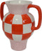 Housevitamin Vaas-Jug Keramiek Oranje/Roze 22x14,5x22,5cm - Uniek Design - Trendy Home Decor - Limited Edition.