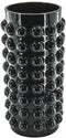 Housevitamin- Vaas - Rond- Gespikkeld Glas- Zwart -13x26,5cm