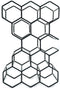 Housevitamin Wijnrek 12 Flessen - Staand Flessenrek voor 12 Flessen Eyecather 44,5x15,5x29 cm - Metaal Zwart