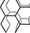 Housevitamin Wijnrek Metaal 28x19x29cm 6 Vakken Modern Design Eyecather - Zwart