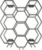 Housevitamin Wijnrek Zwart - Wand Model - 9 Flessen - Wijnglazenhouder - Metaal 27x19,5x32,5cm