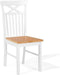 HOUSTON - Eetkamerstoel - Wit - Rubberhout