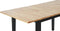 HOUSTON - Uitschuif eettafel - Lichthout/Zwart - 80x120/150cm - Hout