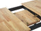 HOUSTON - Uitschuif eettafel - Lichthout/Zwart - 80x120/150cm - Hout