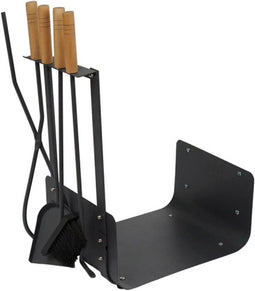 Houtblok standaard DKD Home Decor Hout Staal (48 x 30 x 62 cm)